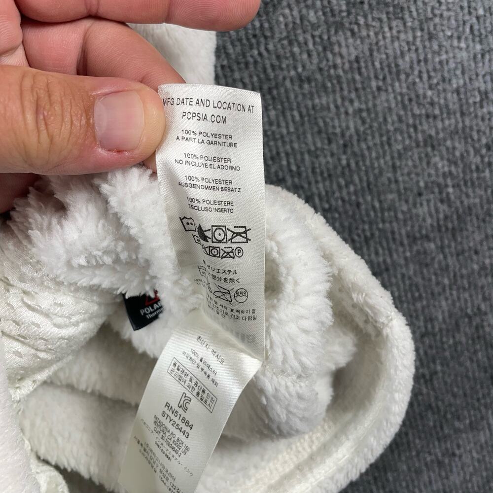 Patagonia Re-Tool Snap T Polartec Fleece Pullover Women's Medium White - Picture 11 of 13